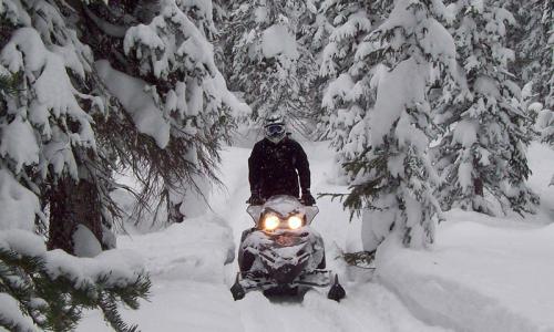 Snowmobiling in Crested Butte