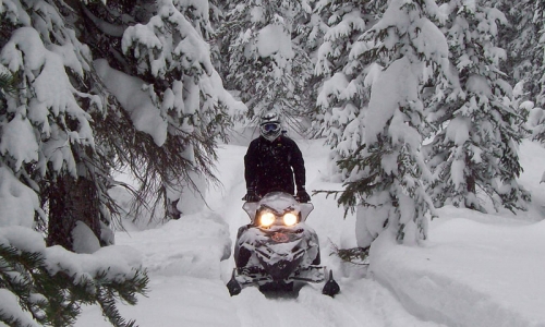 Snowmobiling in Crested Butte