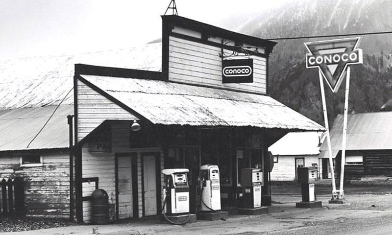 Historic Photo of Conoco Station in Crested Butte